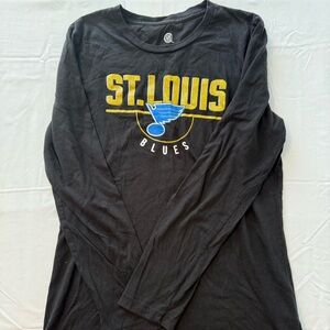 NHL St. Louis Blues Women's Black Tee Size Large